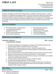 Professional resume